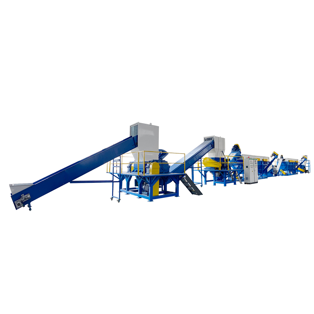 Plastic washing line for rigid plastics