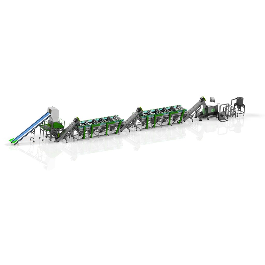Plastic washing line for soft plastics