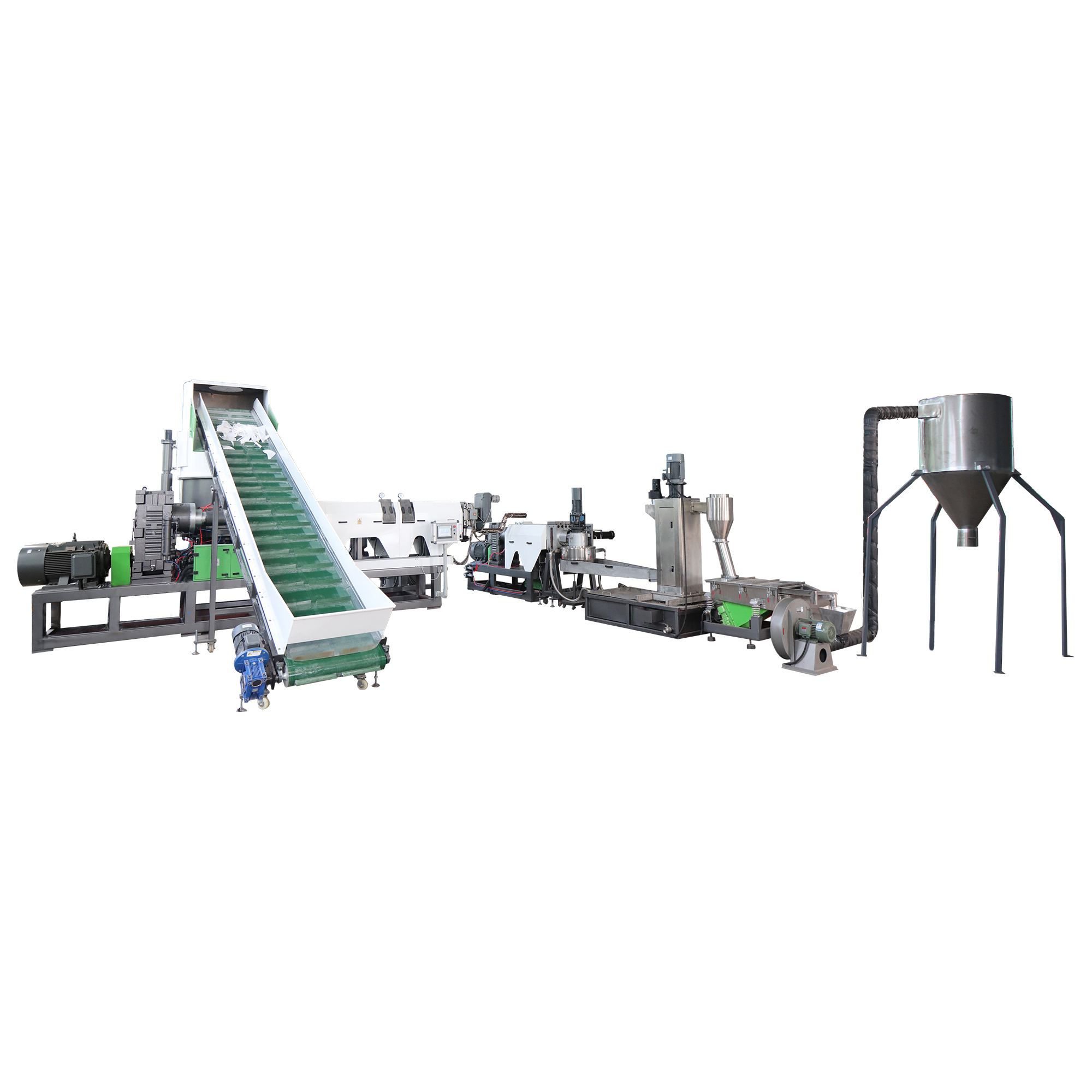 ML Plastic Pelletizing Machine (Granulator) with Compactor for soft plastics